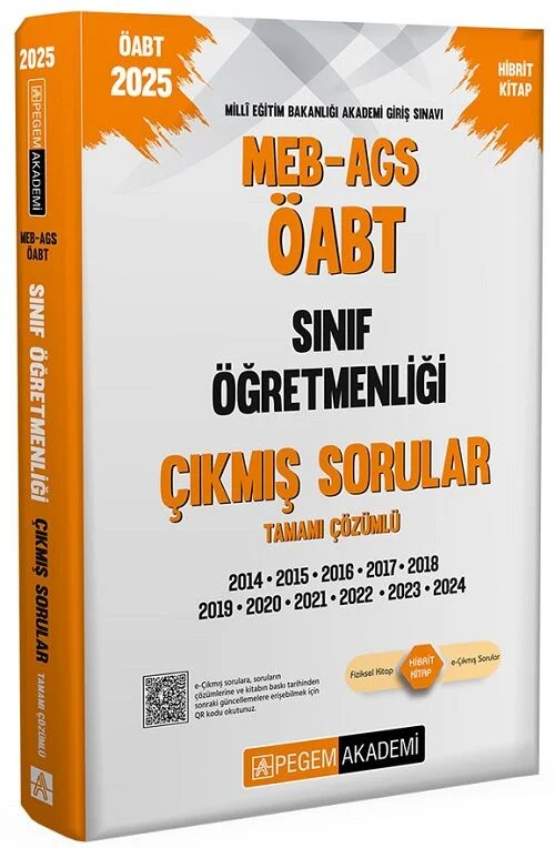 Pegem 2025 ÖABT MEB-AGS Sınıf Öğretmenliği Çıkmış Sorular Çözümlü Pegem Akademi Yayınları
