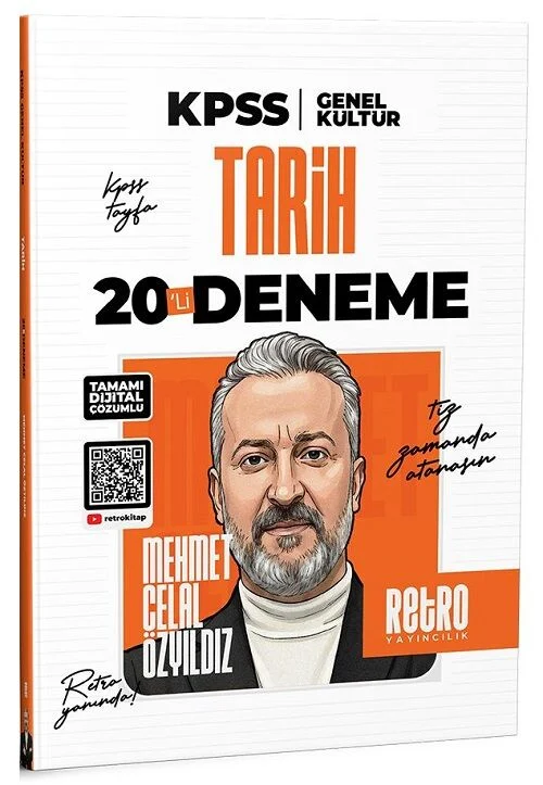 Retro 2026 KPSS Tarih 20 Deneme Çözümlü - Mehmet Celal Özyıldız Retro Yayıncılık