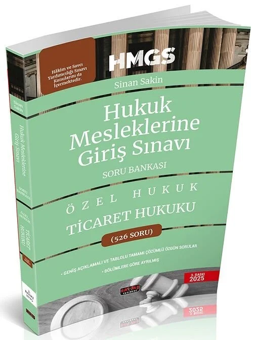 Savaş 2025 HMGS Ticaret Hukuku Soru Bankası - Sinan Sakin Savaş Yayınları