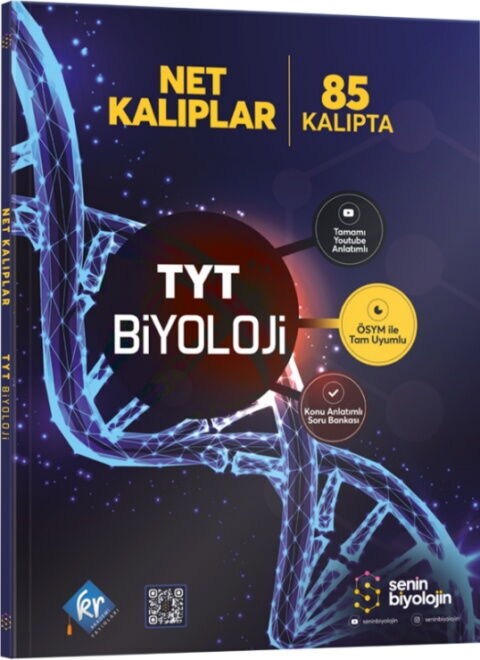 Senin Biyolojin Net Kalıplar TYT Biyoloji Konu Anlatımlı Soru Bankası KR Akademi  Yayınları