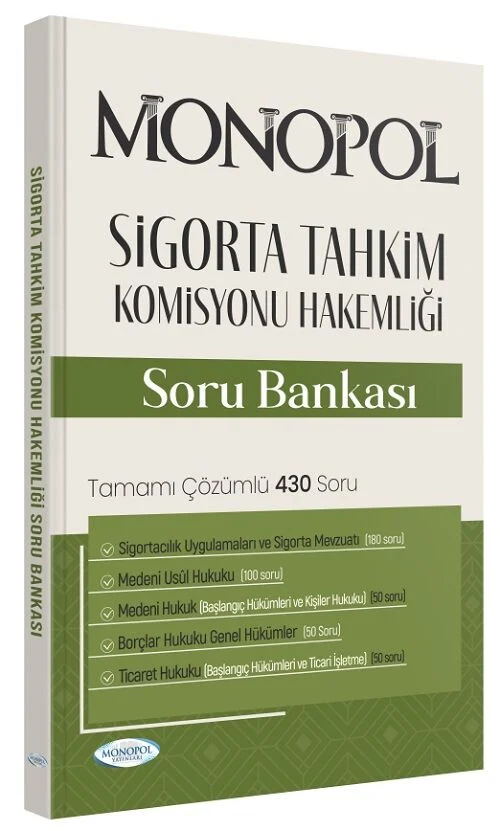 Sigorta Tahkim Komisyonu Hakemliği Soru Bankası Çözümlü Monopol Yayınları