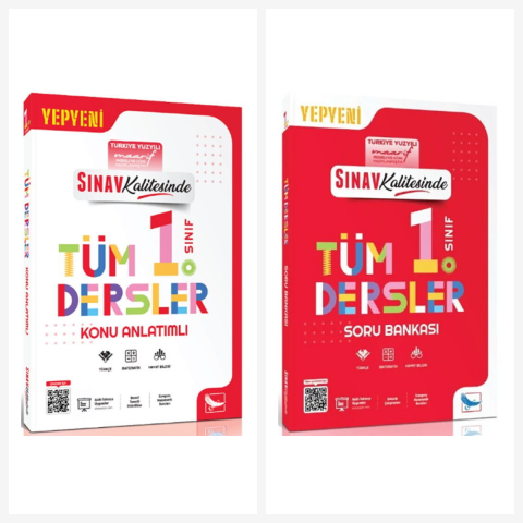 Sınav 1. Sınıf Tüm Dersler Sınav Kalitesinde Konu Anlatımlı Soru Bankası Seti 2 Kitap Sınav Yayınları