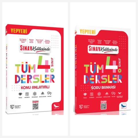 Sınav 4. Sınıf Tüm Dersler Konu Anlatımlı Soru Bankası Seti 2 Kitap Sınav Yayınları