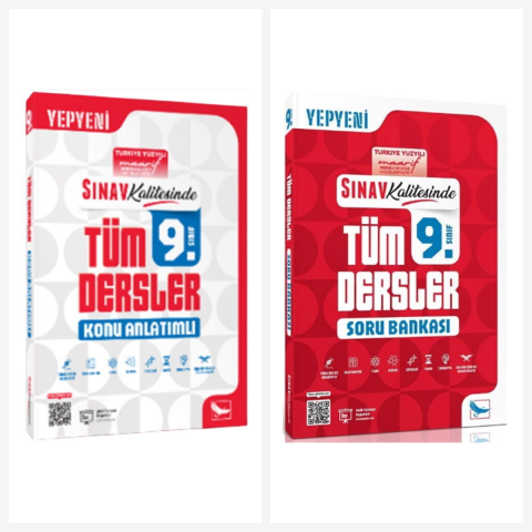 Sınav 9. Sınıf Tüm Dersler Konu Anlatımlı Soru Bankası Seti 2 Kitap Sınav Yayınları Sınav 9. Sınıf Tüm Dersler Konu Anlatımlı Soru Bankası Seti 2 Kitap Sınav Yayınları