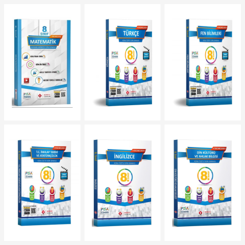 Sonuç 8.sınıf Tüm Dersler Modüler Set 6 Kitap Sonuç Yayınları