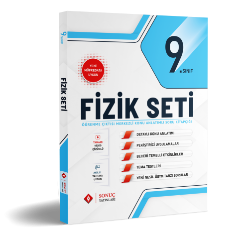 Sonuç 9.Sınıf Fizik Seti Sonuç Yayınları - Yeni müfredata uygun