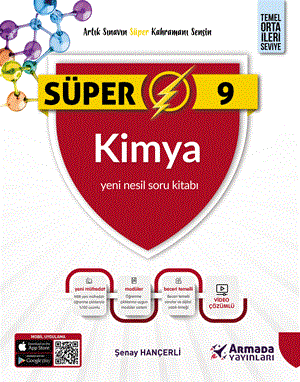 Süper 9. Sınıf Kimya Yeni Nesil Soru Kitabı Armada Yayınları