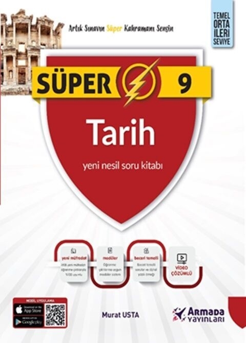 Süper 9. Sınıf Tarih Yeni Nesil Soru Kitabı Armada Yayınları