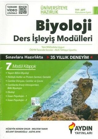 TYT AYT Biyoloji Ders İşleyiş Modülleri Aydın Yayınları