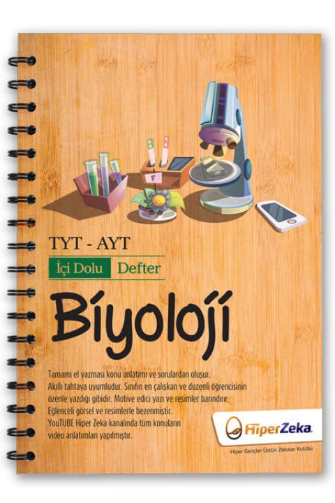 TYT AYT Biyoloji İçi Dolu Defter Hiper Zeka Yayınları