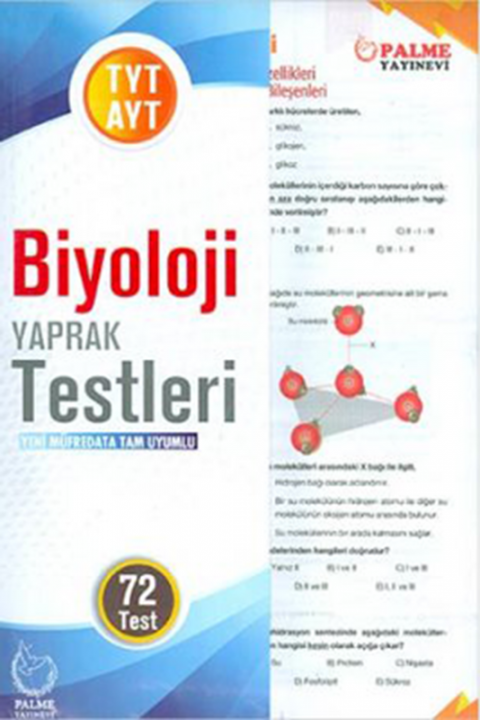 TYT - AYT Biyoloji Yaprak Testleri Palme Yayınları