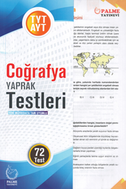 TYT AYT Coğrafya Yaprak Testleri Palme Yayınları
