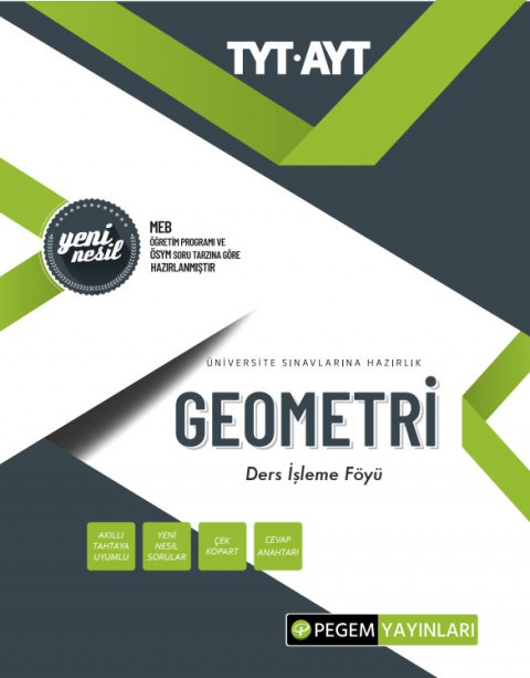 TYT AYT Geometri Ders İşleme Föyü Pegem Akademi Yayıncılık