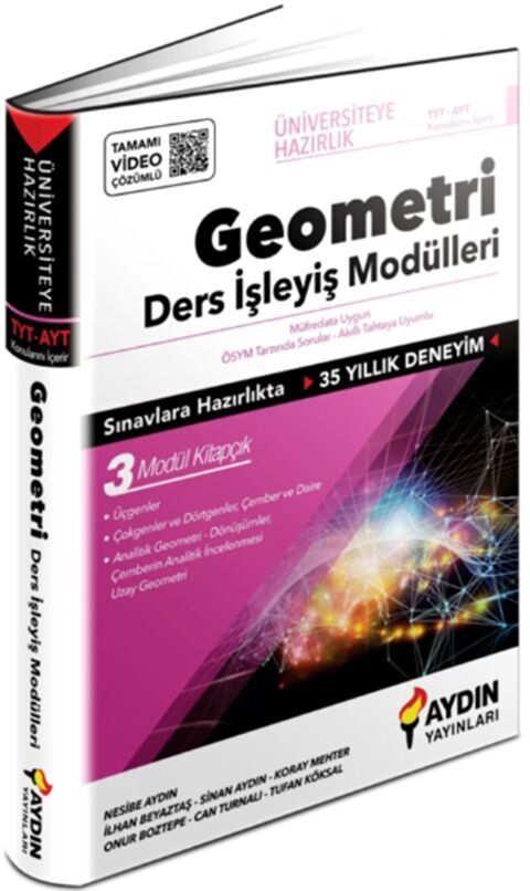 TYT AYT Geometri Ders İşleyiş Modülleri Aydın Yayınları