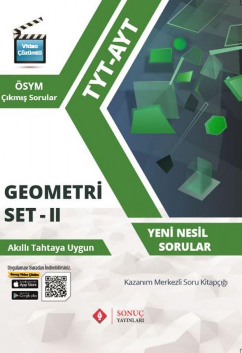 TYT AYT Geometri Set 2 Kazanım Merkezli Soru Kitapçığı Sonuç Yayınları