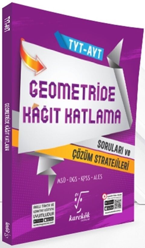 TYT AYT Geometride Kağıt Katlama Soruları ve Çözüm Stratejileri Karekök Yayınları
