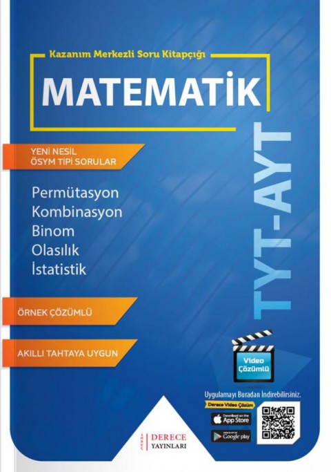 TYT AYT Permütasyon Kombinasyon Binom Olasılık İstatistik Derece Yayınları