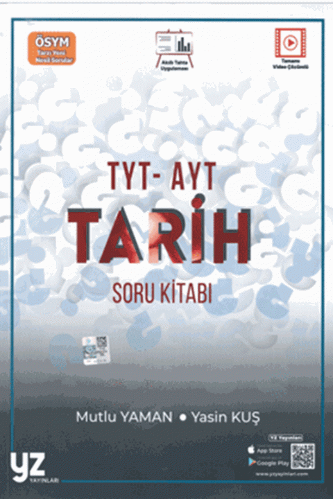 TYT - AYT Tarih Soru Kitabı YZ Yayınları