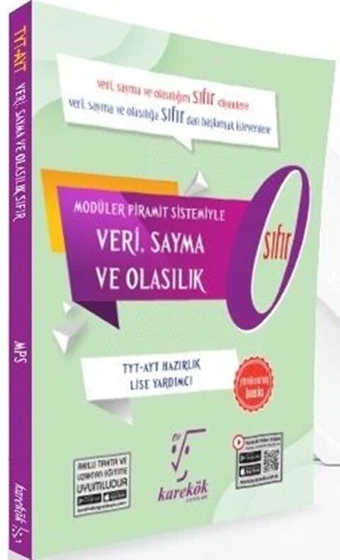 TYT AYT Veri Sayma ve Olasılık Sıfır 0 Konu Anlatımı Karekök Yayınları