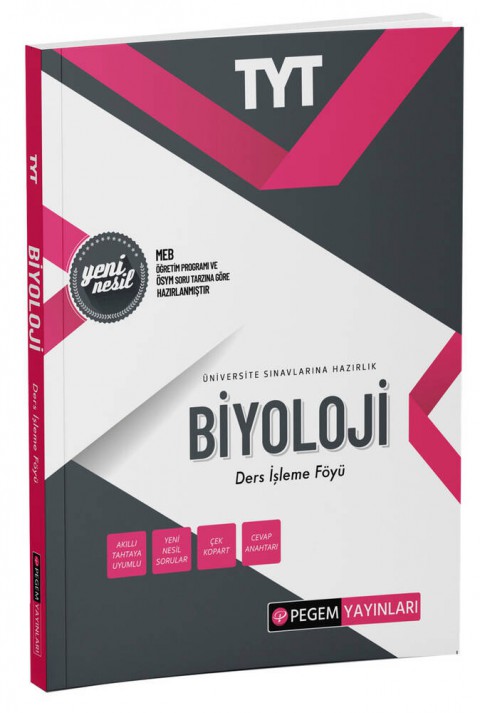 TYT Biyoloji Ders İşleme Föyü Pegem Akademi Yayıncılık