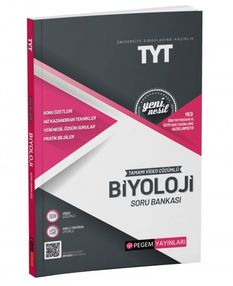 TYT Biyoloji Soru Bankası Pegem Akademi Yayıncılık