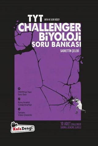 TYT Challenger Biyoloji Soru Bankası Kafa Dengi Yayınları