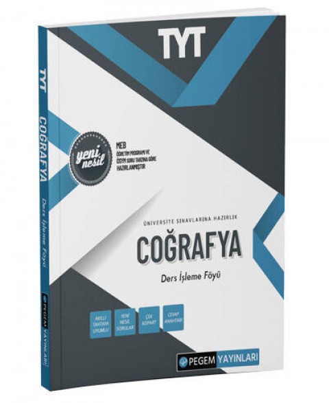 TYT Coğrafya Ders İşleme Föyü Pegem Akademi Yayıncılık