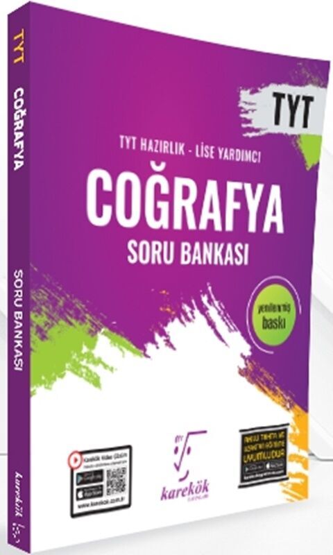 TYT Coğrafya Güncel Soru Bankası Karekök Yayınları