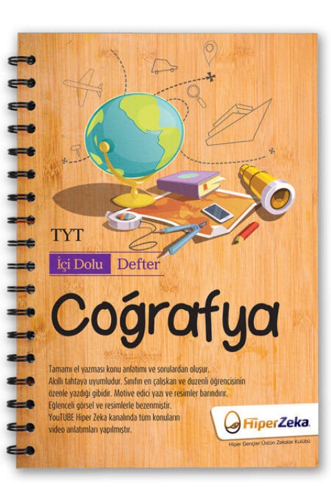 TYT Coğrafya İçi Dolu Defter Hiper Zeka Yayınları