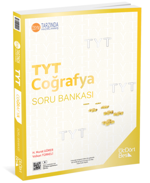 TYT Coğrafya Soru Bankası ÜçDörtBeş Yayınları