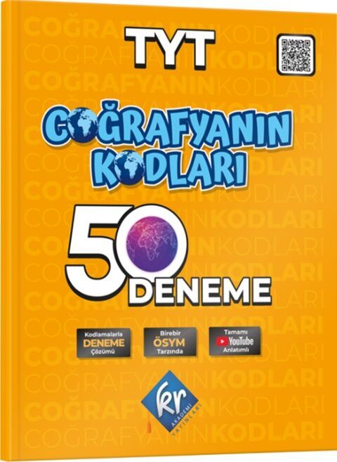 TYT Coğrafyanın Kodları Coğrafya Çözümlü 50 Deneme KR Akademi
