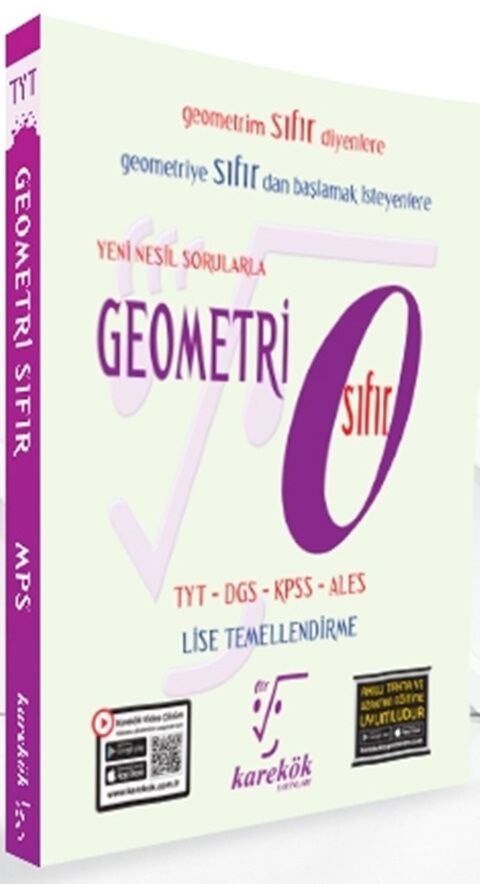 TYT DGS KPSS ALES Geometri SIFIR Karekök Yayınları