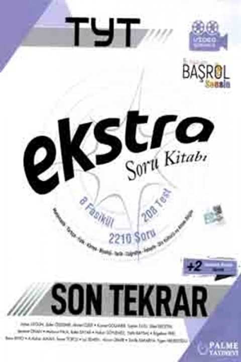 TYT Ekstra Son Tekrar Soru Kitabı + 2 Deneme Sınavı İlaveli Palme Yayınları