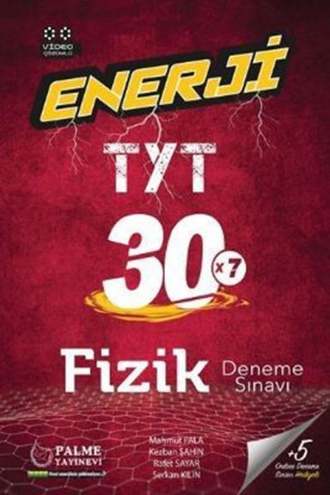 TYT Enerji Fizik 30 Deneme Sınavı Palme Yayınları