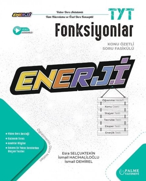 TYT Enerji Fonksiyonlar Konu Özetli Soru Fasikülü Palme Yayınları