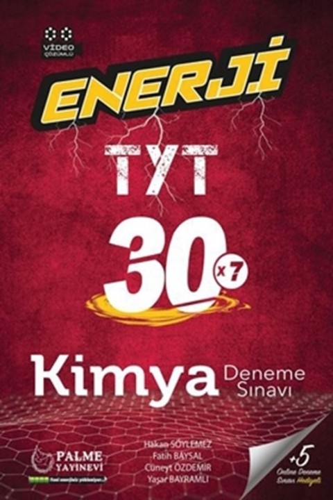 TYT Enerji Kimya 30 Deneme Sınavı Palme Yayınları
