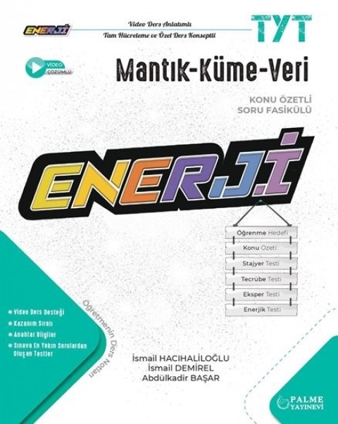 TYT Enerji Mantık-Küme-Veri Konu Özetli Soru Fasikülü Palme Yayınları