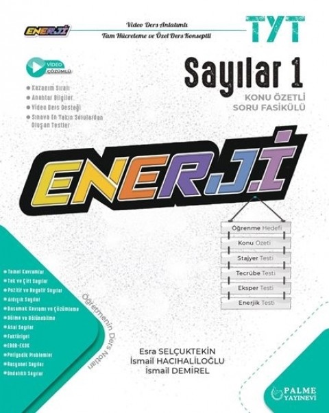 TYT Enerji Sayılar 1 Konu Özetli Soru Fasikülü Palme Yayınları