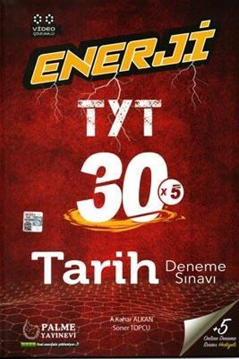 TYT Enerji Tarih 30 Deneme Sınavı Palme Yayınları