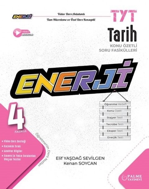 TYT Enerji Tarih Konu Özetli Soru Fasikülleri Palme Yayınları
