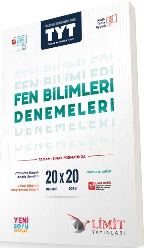 TYT Fen Bilimleri 20 x 20 Denemeleri Limit Yayınları