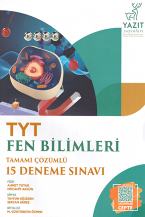 TYT Fen Bilimleri Tamamı Çözümlü 15 Deneme Sınavı Yazıt Yayınları