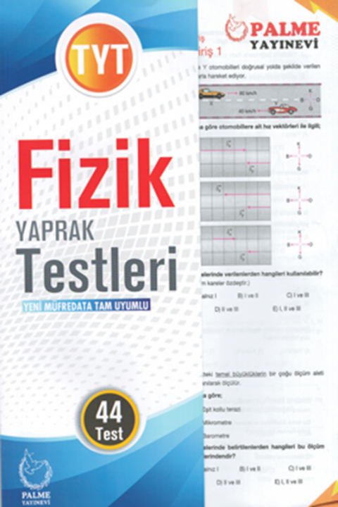 TYT Fizik Yaprak Testleri Palme Yayınları