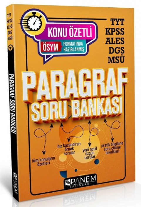 TYT KPSS ALES DGS MSÜ Paragraf Soru Bankası Panem Yayınları