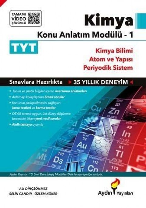 TYT Kimya Konu Anlatım Modülü 1 Aydın Yayınları