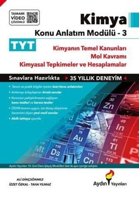 TYT Kimya Konu Anlatım Modülü 3 Aydın Yayınları