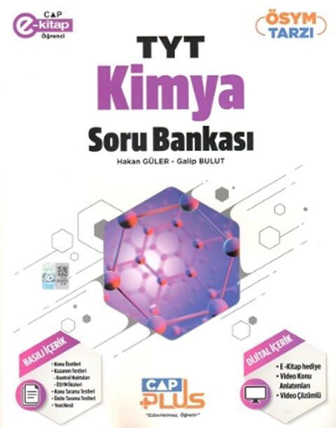TYT Kimya Plus Soru Bankası Çap Yayınları