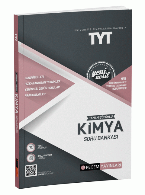 TYT Kimya Soru Bankası Pegem Akademi Yayıncılık