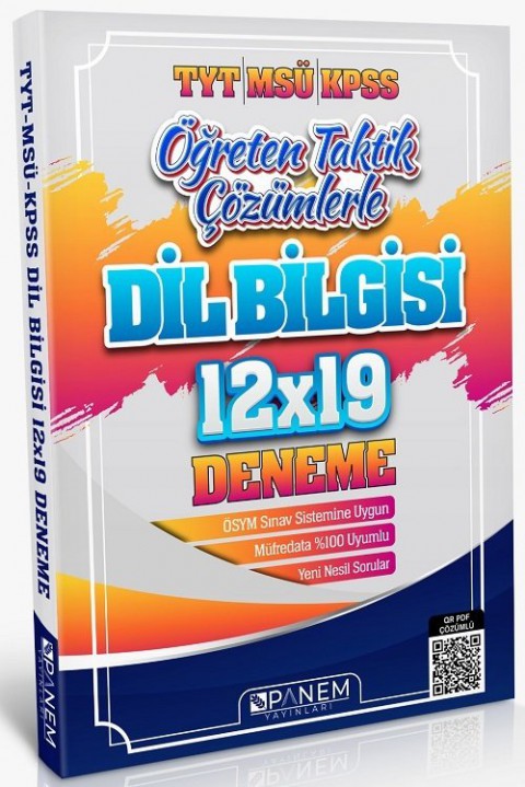 TYT MSÜ KPSS Dil Bilgisi 12x19 Deneme Panem Yayınları