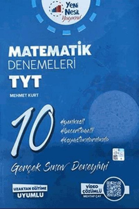 TYT Matematik 10 Deneme Sınavı Yeni Nesil Yayınları